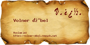 Volner Ábel névjegykártya